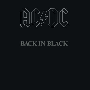 Back In Black album cover by AC/DC